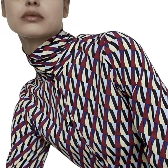 Zara Sussy Multi-Color Shirtdress XS - Picture 7 of 14